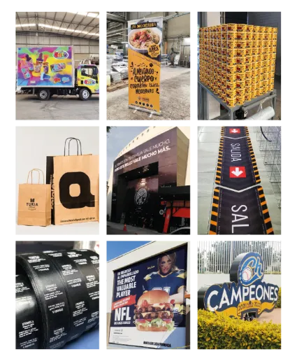 Muchas imagenes de una plaza